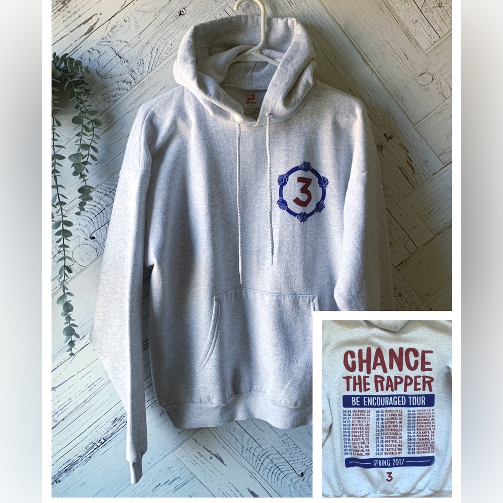 Chance The Rapper Be Encouraged Tour 2017 Tour Hoodie Size- L Fits like M/S